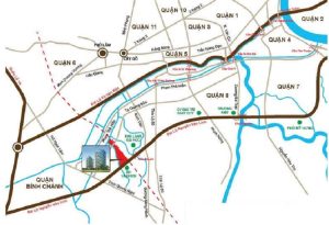 Vị trí dự án Conic Skyway Residences