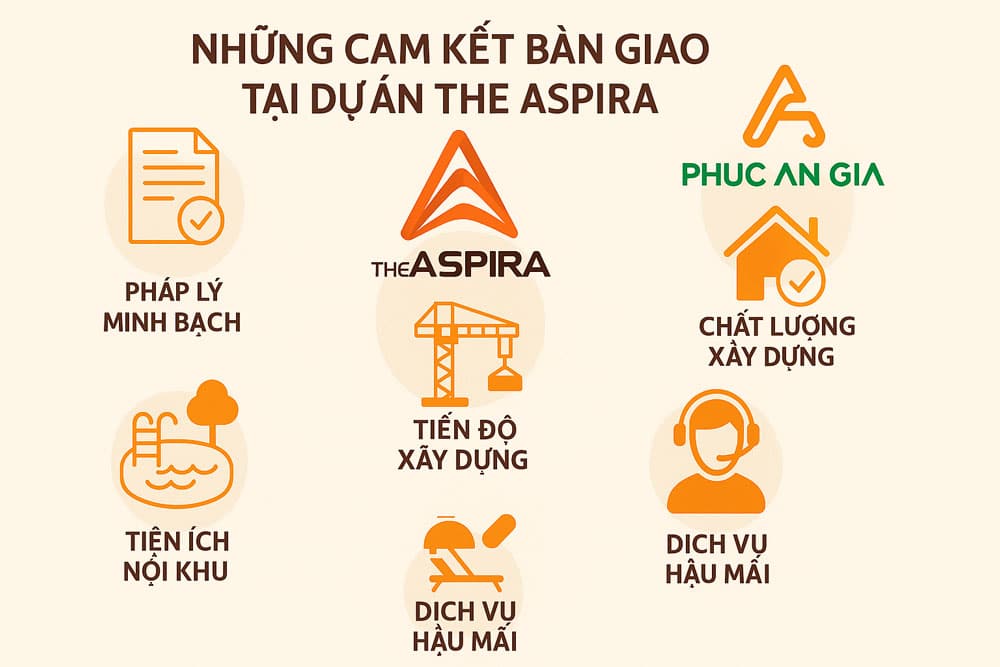 Những cam kết bàn giao tại dự án The Aspira