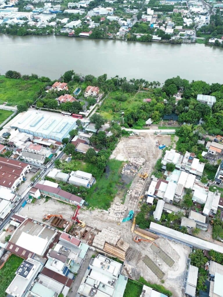 Tiến Độ Thi Công A&T Saigon Riverside – Cập nhật liên tục năm 2025